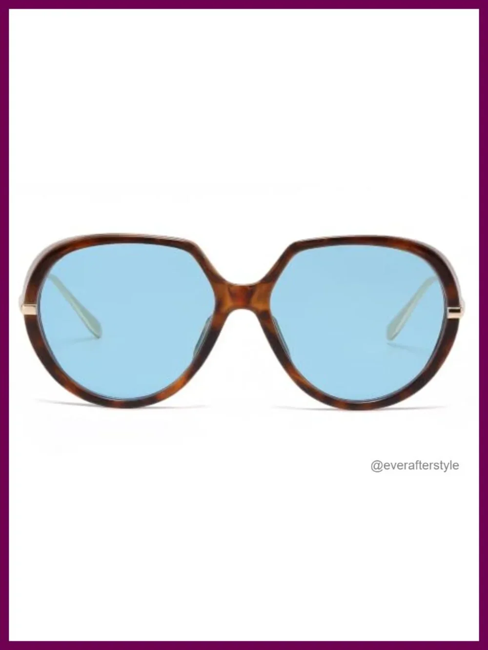 Oversized Round Frame UV400 Protection Sunglasses Retro Shield Shades with
